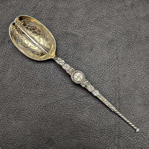 1936 British Vintage Pure Silver (925 Silver) Annoting Spoon Roberts & Belk Boxed