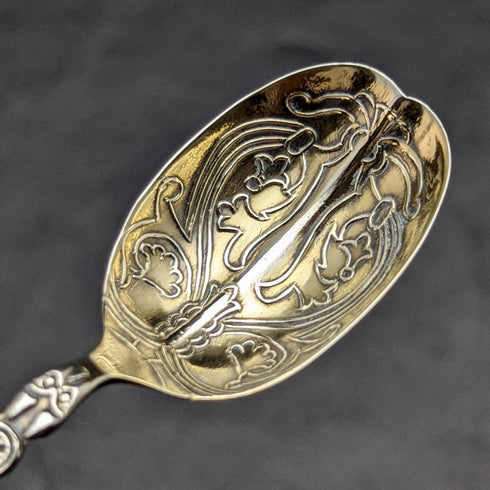 1936 年英國復古純銀(925 銀)註釋勺子 Roberts & Belk 盒裝