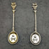 Par de cucharas conmemorativas de la coronación de Jorge VI, plata de ley (925) vintage británica de 1937, Barnard & Sons