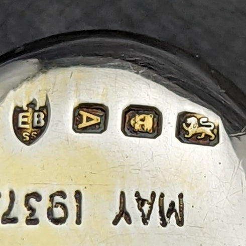 1937年 英国ヴィンテージ 純銀(925シルバー) ジョージ6世戴冠記念スプーンペア Barnard & Sons