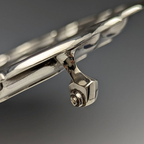 1929 年英國復古純銀(925 銀)Salva 直徑 26cm 521g Walker & Hall