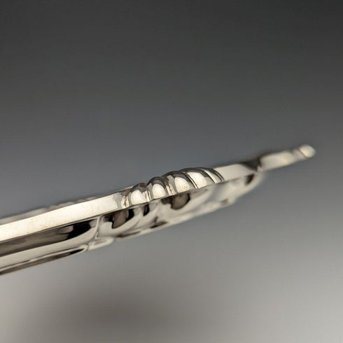 1905 年英國古董純銀(925 銀)卡盤直徑 25.5cm 397g