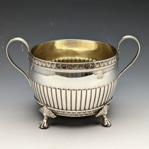 1909 古董瑞典純銀(800 銀)糖罐和奶油罐套裝總 367 克