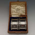 Anillo de servilleta de plata de ley (925) vintage, Reino Unido, alrededor de 1960, par, WH Manton, en caja