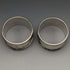 Anillo de servilleta de plata de ley (925) vintage, Reino Unido, alrededor de 1960, par, WH Manton, en caja