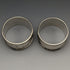 Around 1960 British Vintage Pure Silver (925 Silver) Napkin Ring Pair WH Manton Boxed