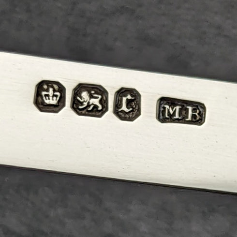 1895年 英国アンティーク 白蝶貝ハンドル 純銀ブレード 折りたたみペンナイフ Mappin Brothers