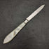 1926 British Vintage White Pearl Shell Handle Pure Silver Blade Folding Pen Knife Harrison Fisher