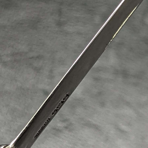 1926 British Vintage White Pearl Shell Handle Pure Silver Blade Folding Pen Knife Harrison Fisher