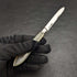 1926 British Vintage White Pearl Shell Handle Pure Silver Blade Folding Pen Knife Harrison Fisher