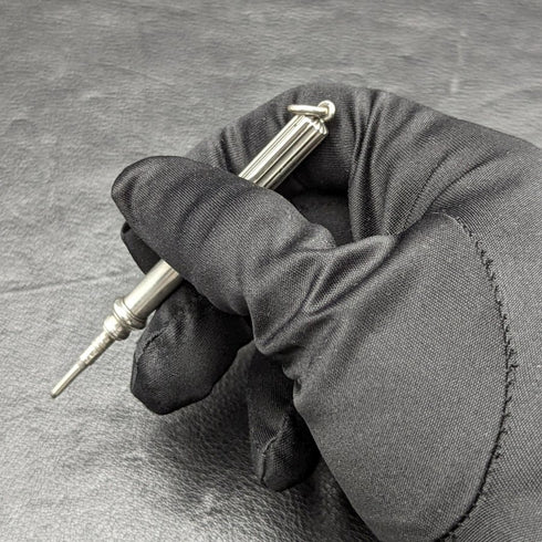 1900 年左右英國古董純銀魔術鉛筆伸縮式 45-83 毫米 S.MORDAN