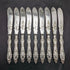 Around 1850 British antique silver plate knife x9 set Harrison Brothers & Howson boxed