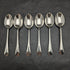1979 Made in England Pure Silver (925 Silver) Locomotive Engraving Set of 6 Teaspoons C&C Co Case