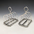 1921 British Antique Pure Silver (925 Silver) Toast Rack Pair Total 216g Hukin & Heath