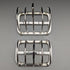 1921 British Antique Pure Silver (925 Silver) Toast Rack Pair Total 216g Hukin & Heath