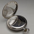 Vintage Good Working Swiss Saturno Art Deco Decorated Silver Side Pocket Watch