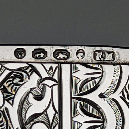 1870 英國古董純銀(925 銀)名片夾 60g Frederick Marson