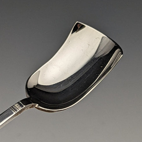1937 British Vintage Pure Silver (925 Silver) 6 Teaspoons & Sugar Shovel Set in Case Mappin & Webb