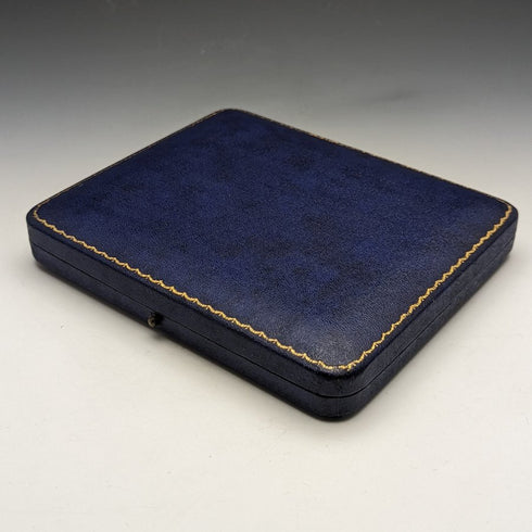 1937 British Vintage Pure Silver (925 Silver) 6 Teaspoons & Sugar Shovel Set in Case Mappin & Webb