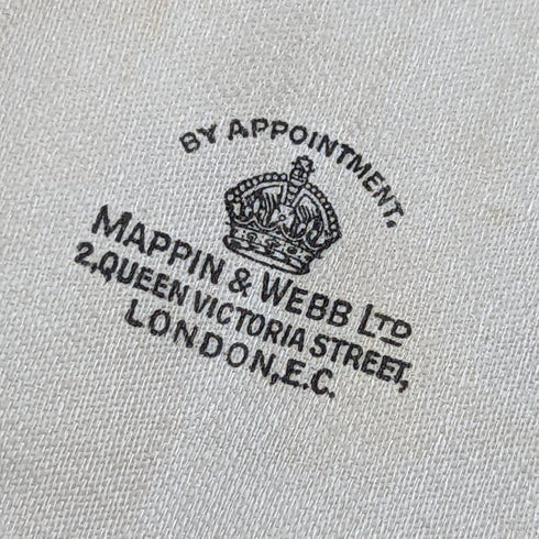 1937 British Vintage Pure Silver (925 Silver) 6 Teaspoons & Sugar Shovel Set in Case Mappin & Webb