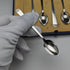 1937 British Vintage Pure Silver (925 Silver) 6 Teaspoons & Sugar Shovel Set in Case Mappin & Webb
