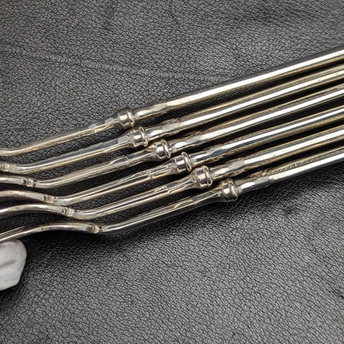 1879年 英国アンティーク シルバープレート 薄型カトラリー 12x2セット Elkington 木箱入り