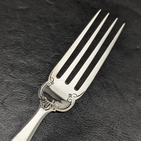 1879年 英国アンティーク シルバープレート 薄型カトラリー 12x2セット Elkington 木箱入り