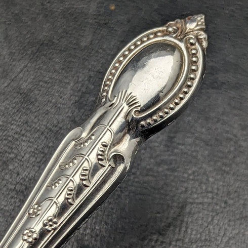 1929年 英国ヴィンテージ 純銀(925シルバー) ハンドル フィッシュカトラリー6x2&サーバセット CH Beatson 木箱入り