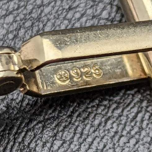 英國製造純銀鍍金英鎊袖扣