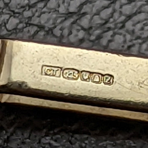 英國製造純銀鍍金英鎊袖扣