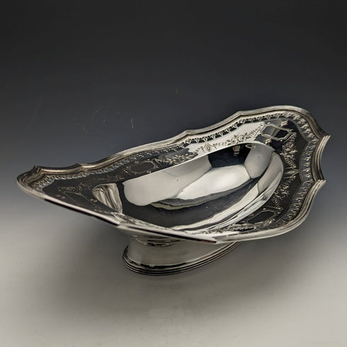 1891 年英國古董純銀(925 銀)水果碗 272 克 Walter & John Barnard