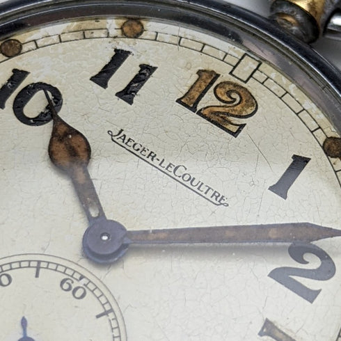 1940年頃 ヴィンテージ 動作良好 ジャガー・ルクルト ブロードアロー WW2 英国ミリタリー懐中時計