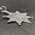 Cadena Albert de plata esterlina (925) antigua británica de alrededor de 1900, 55 g, con medalla tipo fob