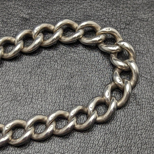 1900 年左右英國古董純銀(925 銀)阿爾伯特鏈 55 克獎牌表