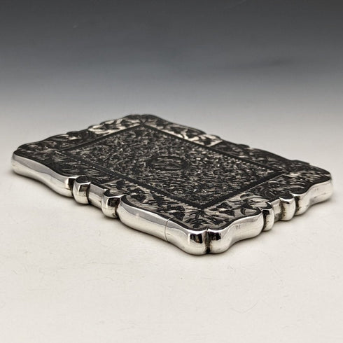 1877 英國古董純銀(925 銀)名片夾 62g Frederick William Bauer