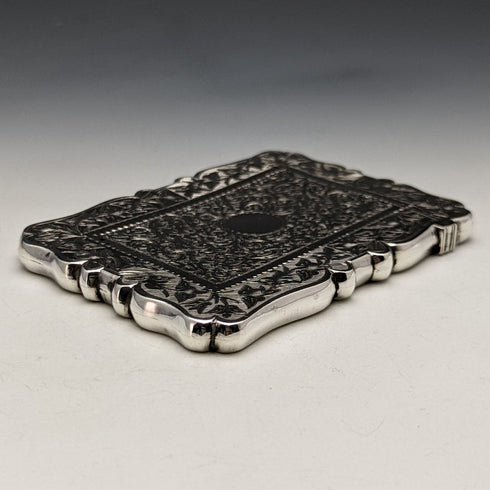 1877 英國古董純銀(925 銀)名片夾 62g Frederick William Bauer