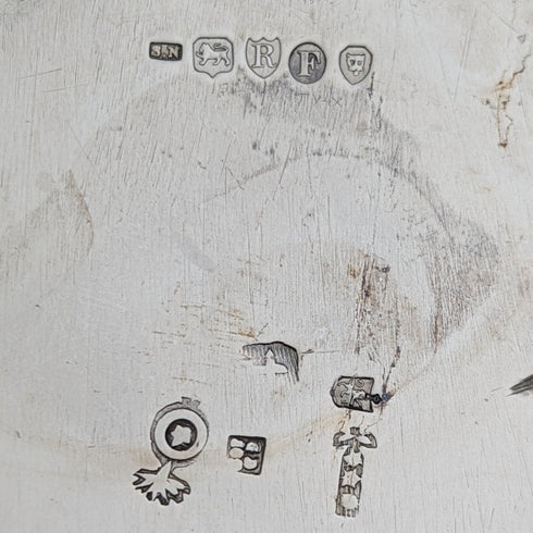 1892 年英國古董純銀籃子精美耳環 218 克