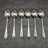 1959 British Vintage Sterling Silver Multi-Hallmark Teaspoon Set of 6 in Case