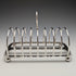 Around 1900 British Antique Silver Plate Large Toast Rack 438g