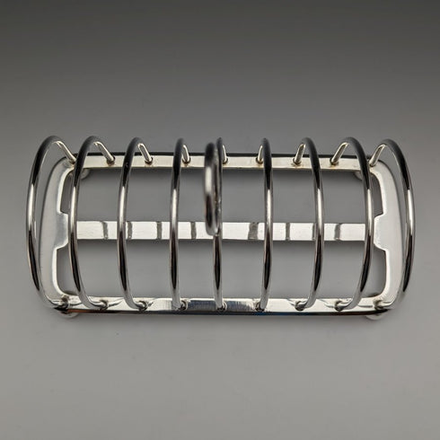 Around 1900 British Antique Silver Plate Large Toast Rack 438g