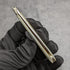 1897 British Antique Folding Pen Knife White Pearl Handle Pure Silver Blade