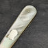 1897 British Antique Folding Pen Knife White Pearl Handle Pure Silver Blade