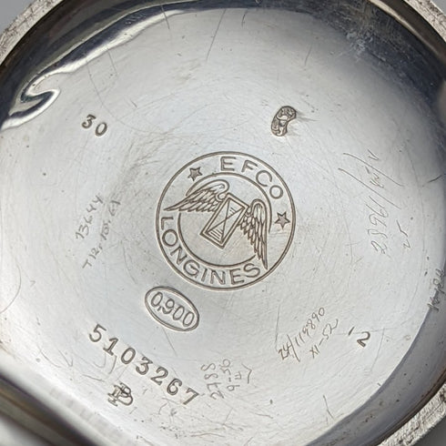 Around 1932 Vintage Longines pocket watch silver side hunter case works well