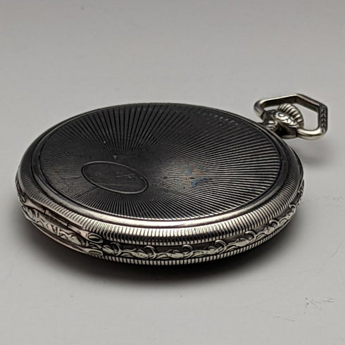 Antique ELECTION pocket watch silver side open face works well