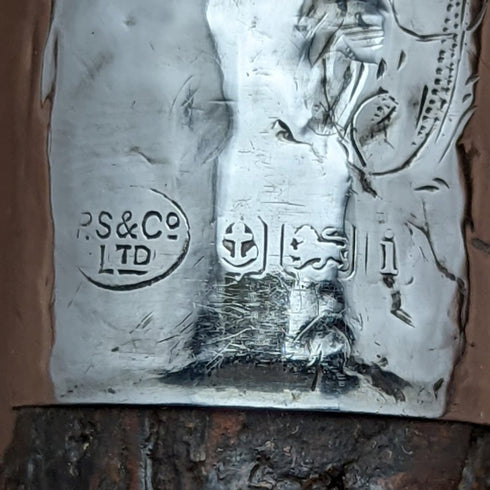 1908年 英国アンティーク 紳士用ステッキ 杖 鹿角クラッチハンドル 85cm