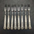 British Vintage Silver Plated Handle Stainless Blade Cutlery Set 8x2