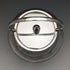Barril para galletas de cristal tallado vintage británico, tapa chapada en plata, 823 g