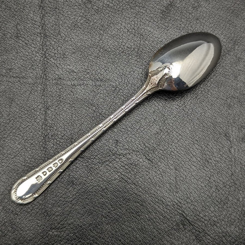 1887年 英国アンティーク 純銀製ティースプーン12本 & トングセット