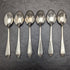 1958 British vintage sterling silver teaspoon set of 6 in a case