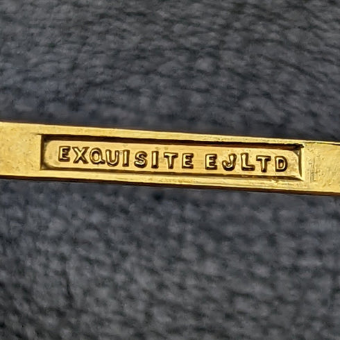 British vintage gold plated teaspoon set of 6 in a case